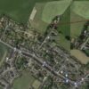 Aerial shot of land or sale in Ayton Eyemouth