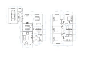 Floorplan with dimensions of The Linhope 4 bedroom house for sale Village Meadows Lowick Northumberland
