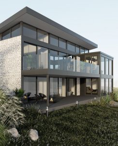 Panoramic views from fully glazed facade at luxury new development sandbank spittal