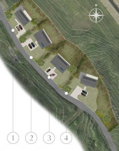 Site plan fr luxury new development Sandbank at Spittal